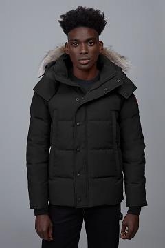 Chamarras Canada Goose Hombre Outlet - Wyndham Abrigos Negros IX6389540